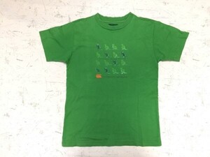 CANTERBURY カンタベリー ラグビー オーストラリア カンガルー プリント 半袖Tシャツ レディース 綿100% L 緑