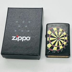 ZIPPO ダーツ ダーツボード 柄 2008年製 底 ブラス ジッポ ジッポー オイルライター 喫煙具 