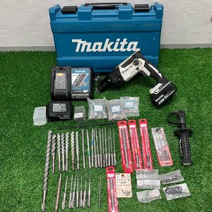 【現状品】『6-206』makita 充電式ハンマドリル HR165D 充電器　DC18RC T バッテリー2個 デルタゴンビット等工具まとめ