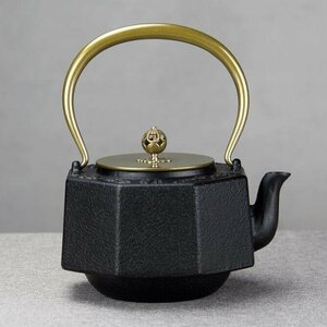 新入荷★鉄瓶 提梁壺★茶道具 銅製蓋 銅製取っ手 対応 鉄やかん 鉄分補給 鉄びん お茶の道具