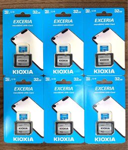 microSDカード 32GB 東芝が社名変更「KIOXIA」【6個セット】