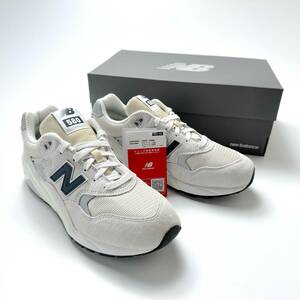 国内正規品 シーズナル限定モデル New Balance MT580GNV ライトグレー×ネイビー US8 26cm スウェード 新品 NB オフホワイト スニーカー