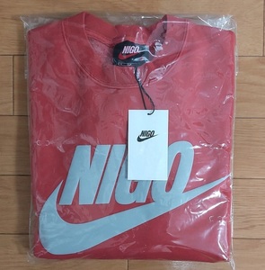 即決 Sサイズ NIGO × NIKE NRG NIGO CREW　RED / S　新品未使用 タグ付き 国内正規品 SNKRS HUMAN MADE FV5941-687 クルーネック