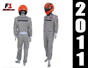 海外 高品質　送料込み　ミハエル・シューマッハ Michael Schumacher 2011　F1　レーシングスーツ　サイズ各種 レプリカ カスタム対応 `b