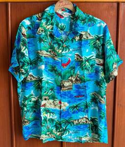 1980s ビンテージ Island Fashions アロハシャツ L