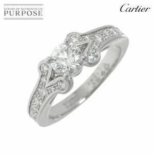 カルティエ Cartier バレリーナ ダイヤ 0.56ct H/VVS2/3EX #51 リング Pt プラチナ 指輪 Ballerine Ring【鑑定書・証明書付き】 90202019