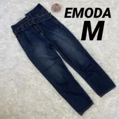 EMODA　レディース　Mサイズ　ハイウエスト　デニム　ワークパンツ　ベルト付き