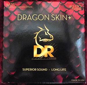 【新品・DR・ドラゴンスキン・DBQS5-40/120（5弦）・Dragon Skin＋・Stainless for Bass・40-120】-ジプシーワゴン-