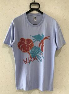 ＊ハリウッドランチマーケット HRM 聖林公司 南国 鳥 フラワー プリント 半袖Tシャツ トップス 2/M 　　 BJBJ.G