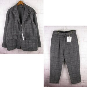 FJ26095 Engineered Garments エンジニアードガーメンツ Glen Plaid Set-up ジャケット+パンツ セットアップ スーツ グレンチェック 未使用