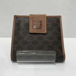 【CELINE】セリーヌ M/96 二つ折り財布 小銭入れ レザー ブラウン レディース ts202308