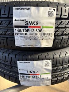 送料無料　145/70R12 スニーカー2 2本セット　2023年製