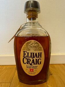 【古酒　稀少バーボン】ELIJAH・CRAIG エライジャクレイグ12年 750ml 47% （94PROOF）ケンタッキーバーボンウイスキー