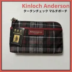 ① Kinloch Anderson  タータンチェック マルチポーチ