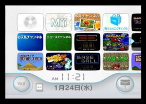 Wii本体のみ 内蔵ソフト20本入/たけしの挑戦状/高橋名人の新冒険島/マイティボンジャック/影の伝説/F-ZERO X/アトランチスの謎/いっき/他