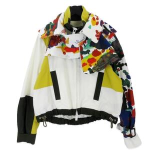 sacai サカイ ブルゾン 19-04376 Layered Bomber Jacket 日本製 ホワイト 白 3 20019789