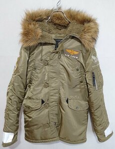 [12B-611-090-2] ALPHA INDUSTRIES アルファ インダストリーズ フライトジャケット TYPE N-3B 21091-219 サイズS 中古