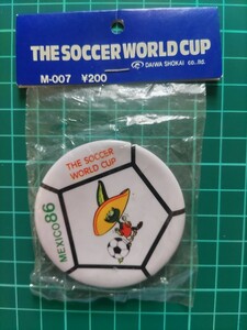 缶バッジ1986年 サッカーワールドカップ メキシコ大会 未開封品 W杯 FIFAワールドカップ マラドーナ