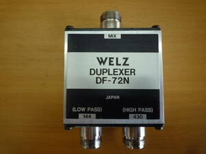 希少 WELZ DF-72N (すべてN型) 144/430MHZ帯デュプレクサー 中古品