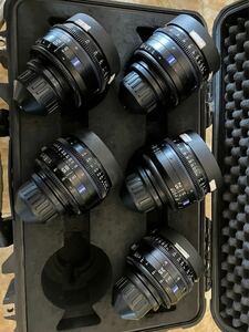 【美品】Carl Zeiss CP.3 cp3 シネマレンズ組み 15mm/25mm/35mm/50mm/85mm T2.1 PLマウント 5本セット ARRI RED SONY FX6 fx3 burano DSMC