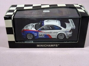 ★☆ミニチャンプス 1/43　BMW M3 GTR　スパ24時 2004　#143　☆★