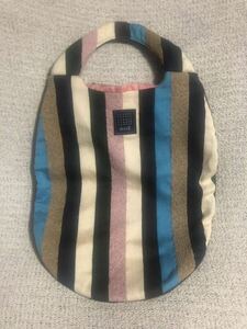 良品 人気 貴重 mina/ミナ期 mina perhonen/ミナペルホネン multi stripe/マルチ ストライプ エッグバッグ マルチカラー ストライプ F