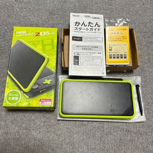 Newニンテンドー2DS LL本体（JAN-001/ブラック×ライム） ニンテンドー3DS 即決