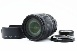 ★美品★安心動作保証付き★ Nikon/ニコン AF-S DX NIKKOR 18-105mm 1:3.5-5.6G ED VR ☆純正フード、前後キャップ付き☆ 2260375