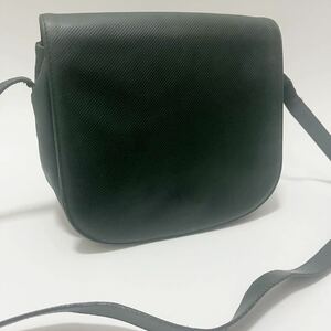 1円 【希少】 BOTTEGA VENETA ボッテガヴェネタ ショルダーバッグ メンズ ダークグリーン メッセンジャーバッグ シボ革 斜めがけ レザー 