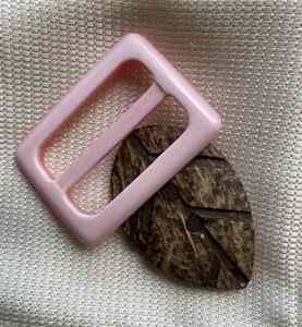 スカーフリング バックル式 ピンク × ストールピン 木の葉デザイン 【 スカーフ　ストール　ブローチ 】