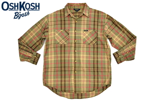 S5537★送料無料★OSH KOSH オシュコシュ★チェック柄 コットン 長袖シャツ Ｍ