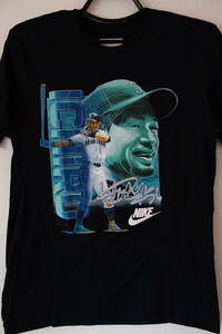 *即決*　MLB　シアトル・マリナーズ　#51　イチロー選手　ナイキ　Tシャツ　プリントサイン入り　新品未使用タグ付き