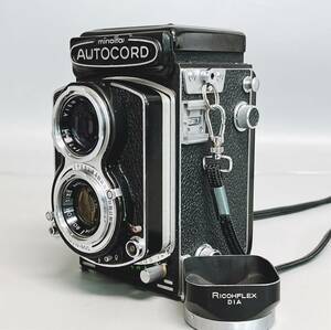 ミノルタ AUTOCORD オートコード 二眼レフカメラ レンズフード付き（VIEW ROKKOR 75㎜ 1：3.2 /Minolta ROKKOR 75㎜ 1:3.5）