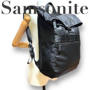 良品　Samsonite サムソナイト　リュックサック　黒　ブラック　大容量