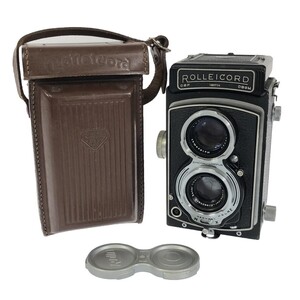 【動作品】ROLLEICORD F＆H DBP DBGM Schneider-Kreuznach Xenar F3.5 75mm ローライコード 二眼レフ フィルムカメラ 中判 単焦点C4447