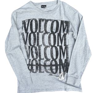 ビンテージ 00s【VOLCOM】USA製 ドット LOGO ロゴ Tシャツ M オールド ボルコム 古着 オールド サーフ スケート アメカジ 脇プリ Y2K 90s