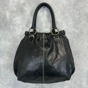 00s Y2K Japanese label fairygrunge archive Folli Follie leather l handbag black 