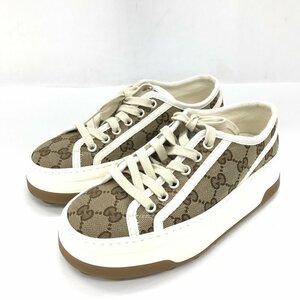 GUCCI　グッチ　GGキャンバス　スニーカー　サイズ35 1/2　保管袋付き【CFAA8001】