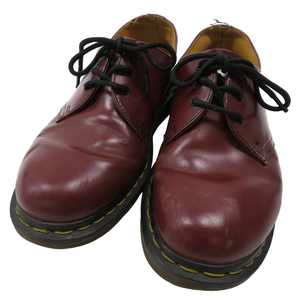 【1円】DR.MARTENS ドクターマーチン 1461 3ホールギブソン レザーシューズ レッド系 UK7 [240001904014]