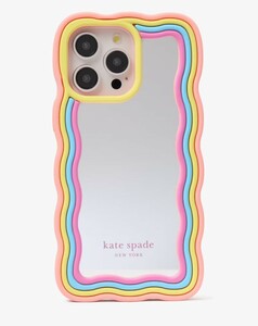 ロサンゼルスから最新本物をお届けします!! 　　【直営モデル】Kate Spade Rainbow Mirrored iPhone 15 Pro Case　KH096　日本未発売!!