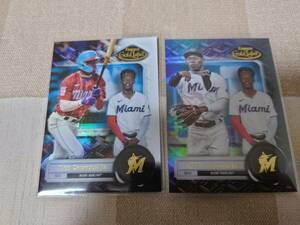 MLB 2022 TOPPS GOLD LABEL BASEBALL HOBBY BOX　JAZZ CHISHOLM JAZZチザムJR.　デザイン違い2枚セットマイアミマーリンズ