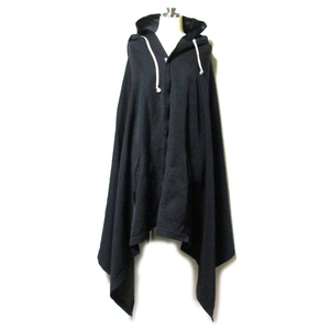 BLACK COMME des GARCONS　ブラック コムデギャルソン　2010 フーデッドマント.ジャケット 137996-q