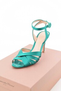 Gianvito Rossi RASO EMERALD ストラップ サンダル 37 グリーン ジャンヴィトロッシ KL4QCBSA59