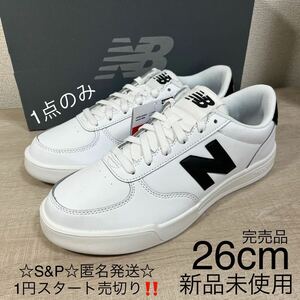 1円スタート売切り 新品未使用 ニューバランス new balance スニーカー シューズ CT30 人気カラー ホワイト 26cm 国内正規品 箱付き