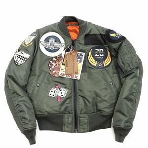 G05202 未使用品 AVIREX/TOP GUN MA-1 ジャケット 【サイズ：F】 セージグリーン 6152164 トップガン アヴィレックス レディース