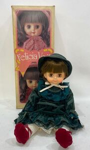 B4J333◆ セキグチ Sekiguchi フェリシアヴェール Felicia Veil スリープアイ グリーン M タグ・箱付き 1979年製 昭和レトロ お人形 人形