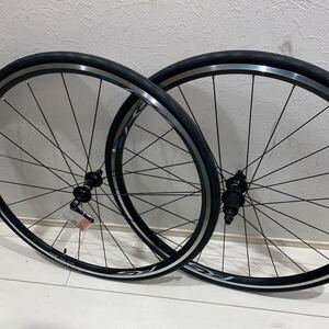 ★格安スタート★新車外し未使用品★SHIMANO シマノ WH-RS100 前後セット VITTORIA zaffiro タイヤ&チューブ付き リムブレーキ★売り切り★