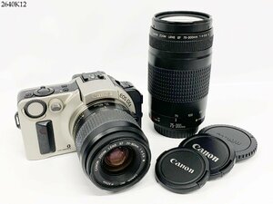 ★シャッターOK◎ Canon キャノン EOS IXE EF 35-80mm 1:4-5.6Ⅲ 75-300mm 1:4-5.6Ⅱ 一眼レフ フィルムカメラ ボディ レンズ 2640K12-7