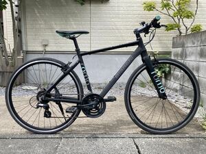 ビアンキ ローマ4 Bianchi ROMA4 マットブラック サイズ500mm 前3×後8段変速 フレーム内蔵ワイヤー クロスバイク【手渡し限定 越谷市】