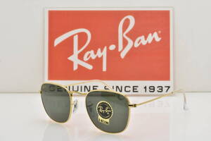 ★新品・正規輸入品！Ray-Ban レイバン RB3857 919631 FRANK フランク ゴールド グリーンクラッシックG-15★